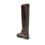 Paris Texas Brown Leather Lace-Up Boots