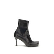 Balenciaga Black Calf Leather Bos Taurus Ankle Boots