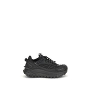 Moncler Black Calf Leather Bos Taurus Athletic Sneakers
