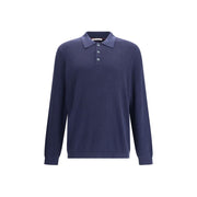 Brunello Cucinelli Blue Cotton Sweatshirt