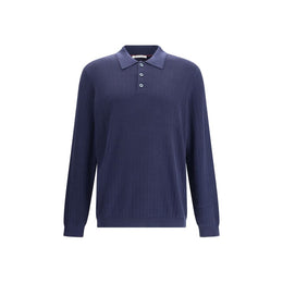 Brunello Cucinelli Blue Cotton Sweatshirt