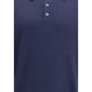 Brunello Cucinelli Blue Cotton Sweatshirt