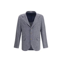 Brunello Cucinelli Blue Wool Blazer