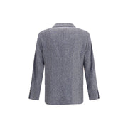Brunello Cucinelli Blue Wool Blazer