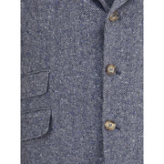 Brunello Cucinelli Blue Wool Blazer
