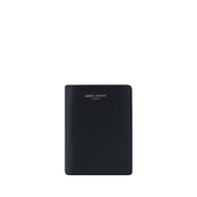 Saint Laurent Black Calf Leather Bos Taurus Wallet