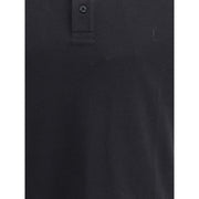 Saint Laurent Black Cotton Polo Shirt