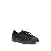 Y-3 Black Calf Leather Bos Taurus Sneakers