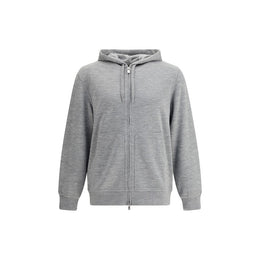 Brunello Cucinelli Gray Cashmere Sweatshirt