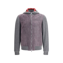 Brunello Cucinelli Gray Wool Jackets And Coat