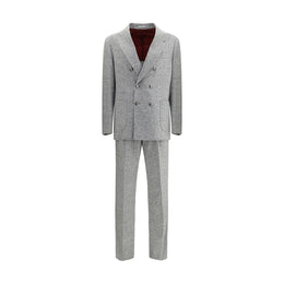 Brunello Cucinelli Gray Wool Two-Piece Suit
