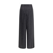 Giorgio Armani Black Silk Casual Pants