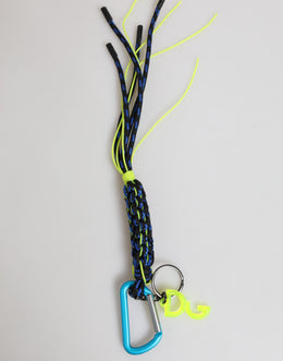 Dolce & Gabbana Multicolor Polyester Tape String DG Logo Keychain Keyring