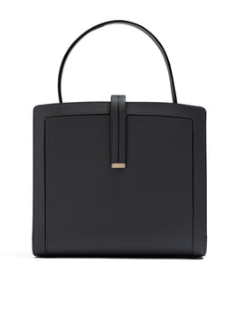 Giada Anthracite Leather Shoulder Bag