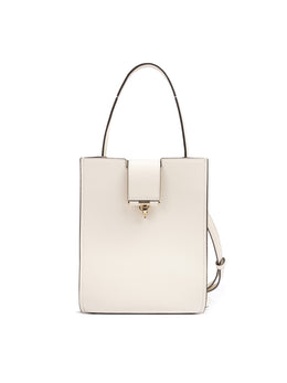 Giada White Leather Shoulder Bag