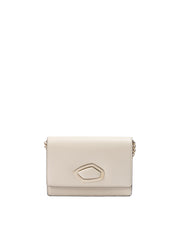 Giada Beige Leather Clutch Bag