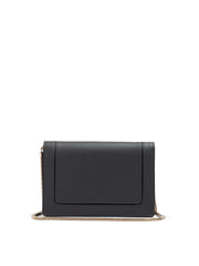Giada Dark Grey Leather Clutch Bag