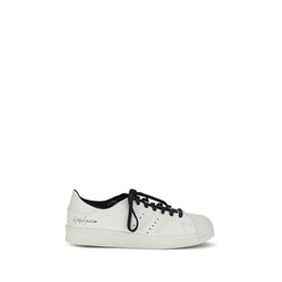 Y-3 White Calf Leather Bos Taurus Low Top Sneakers