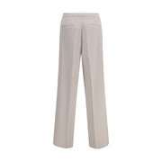 Cruna Beige Polyester Casual Pants