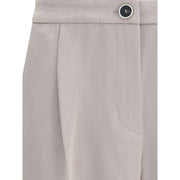 Cruna Beige Polyester Casual Pants