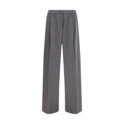 Cruna Gray Polyester Casual Pants