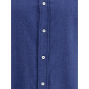 Brunello Cucinelli Blue Cotton Dress Shirt
