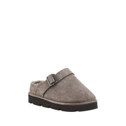 Brunello Cucinelli Gray Calf Leather Bos Taurus Clogs