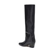 Paris Texas Black Calf Leather Bos Taurus Boots