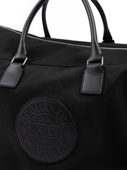 Dsquared² Black Fabric Weekend Travel Bag