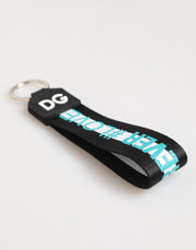 Dolce & Gabbana Multicolor Logo Polyester Brass Holder Keychain Keyring