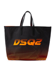 Dsquared² Bicolour Polyester Logo Shopping Bag