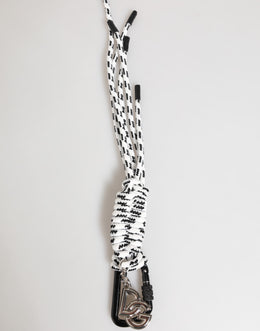 Dolce & Gabbana Multicolor Polyester Tape String DG Logo Keychain Keyring