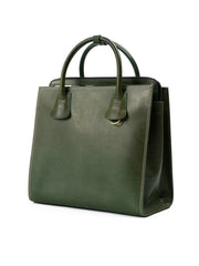 Dsquared² Green Leather Tote Bag