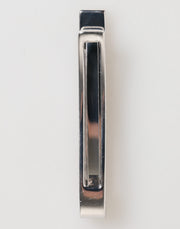 Dolce & Gabbana Silver Tone Brass Logo Branded Men Accessory Tie Clip Bar