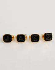 Dolce & Gabbana Gold Tone Brass JAZZ Letter Set 4 Pieces Adjustable Ring