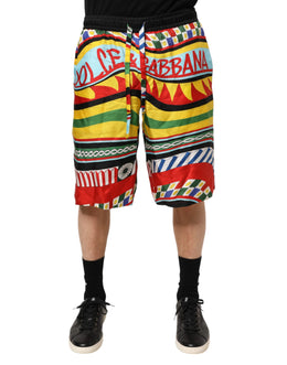 Dolce & Gabbana Multicolor Sicilian Carretto Shorts Swimwear