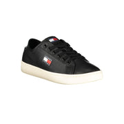 Tommy Hilfiger Black Leather Sneaker