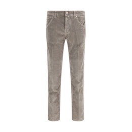 Jacob Cohen Gray Cotton Casual Pants