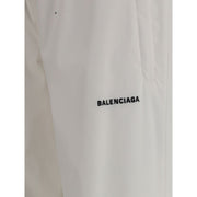 Balenciaga White Polyester Joggers (Workout Pants)