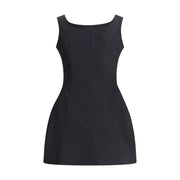Magda Butrym Black Cotton Cocktail Dress