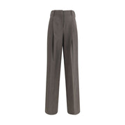 P.A.R.O.S.H. Gray Elastane Dress Pants