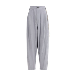 Darkpark Gray Polyester Casual Pants