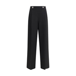 Giorgio Armani Black Silk Casual Pants