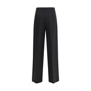 Giorgio Armani Black Silk Casual Pants