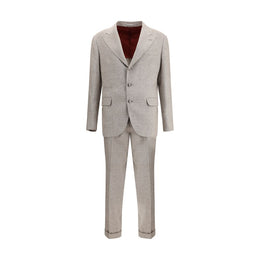 Brunello Cucinelli Beige Silk Two-Piece Suit