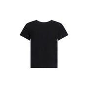 PINKO Black Cotton T-Shirt