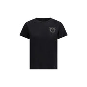 PINKO Black Cotton T-Shirt