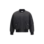 Saint Laurent Black Polyamide Bomber