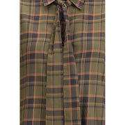 Saint Laurent Green Cotton Pattern Shirt