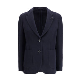 Lardini Blue Wool Blazer